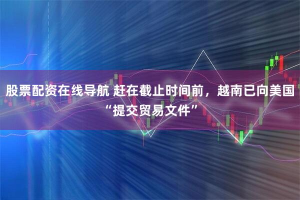 股票配资在线导航 赶在截止时间前，越南已向美国“提交贸易文件”
